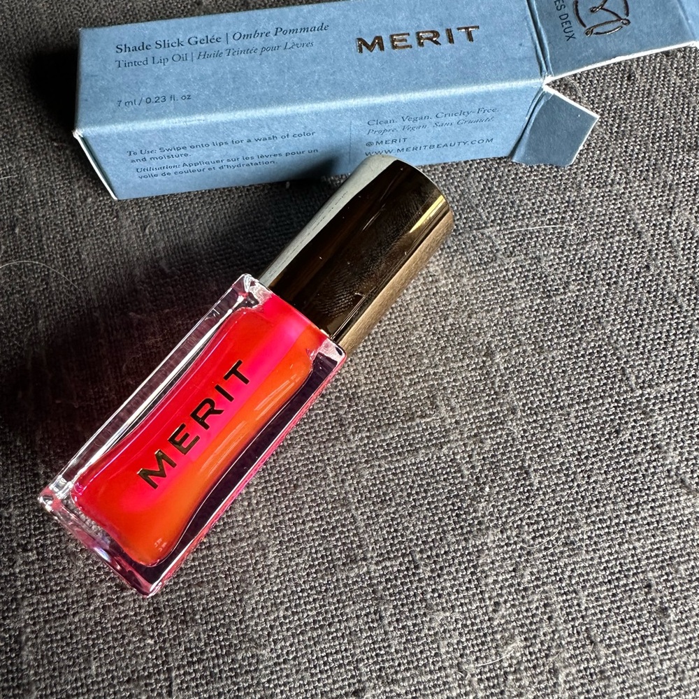 Merit Lip Oil in Les Deux New in Box